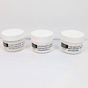 Liquitex  Blending Medium/Gloss Super Heavy Gel/Flexible Modeling Paste Lot of 3